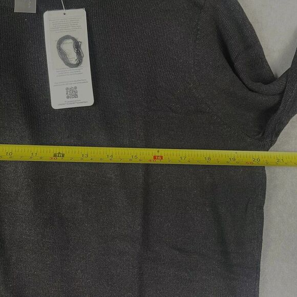 Zuda Sweater Womens Medium Black Ecovero Crossback Loungewear Minimalist - Picture 6 of 13